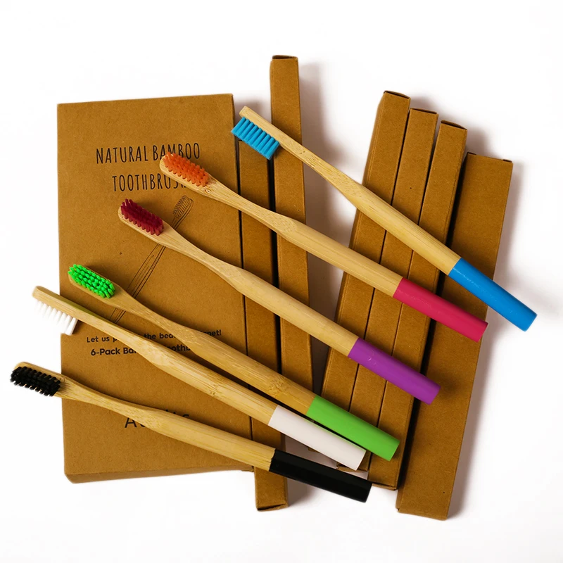 non toxic painting color round handle bamboo toothbrush with smooth handle machine manufactured for toothbrush vending machine