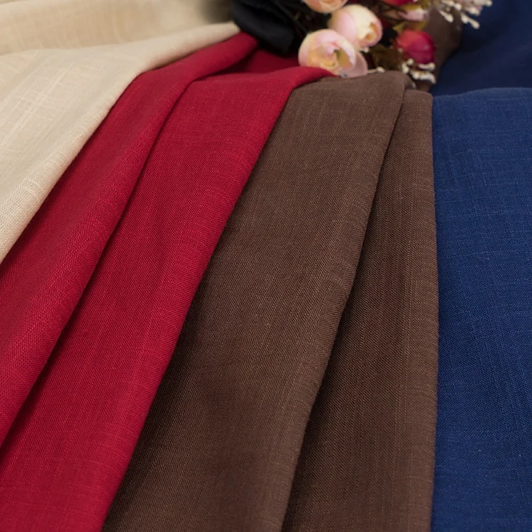 2024 China factory direct linen viscose bamboo wholesale fabric for women clothing