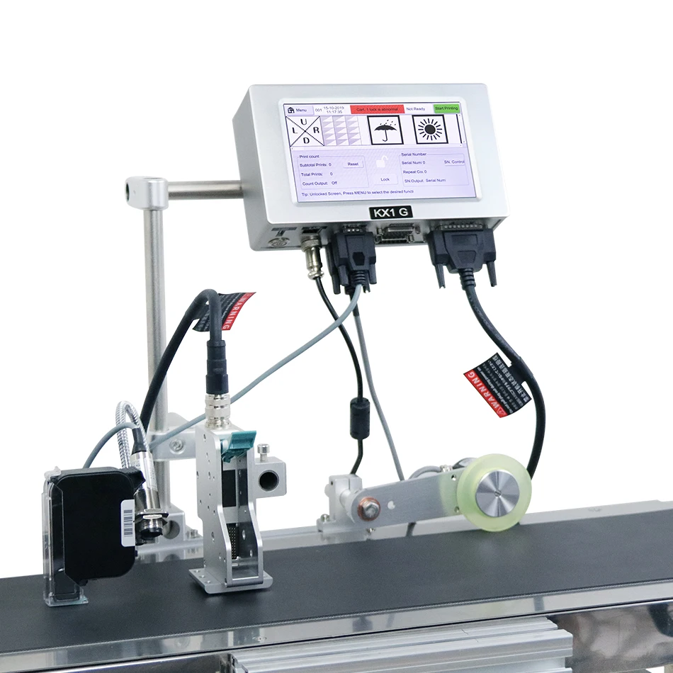 Automatic Expiry Date Ink Jet Inkjet Batch Coding Printing Machine for Pouches Plastic