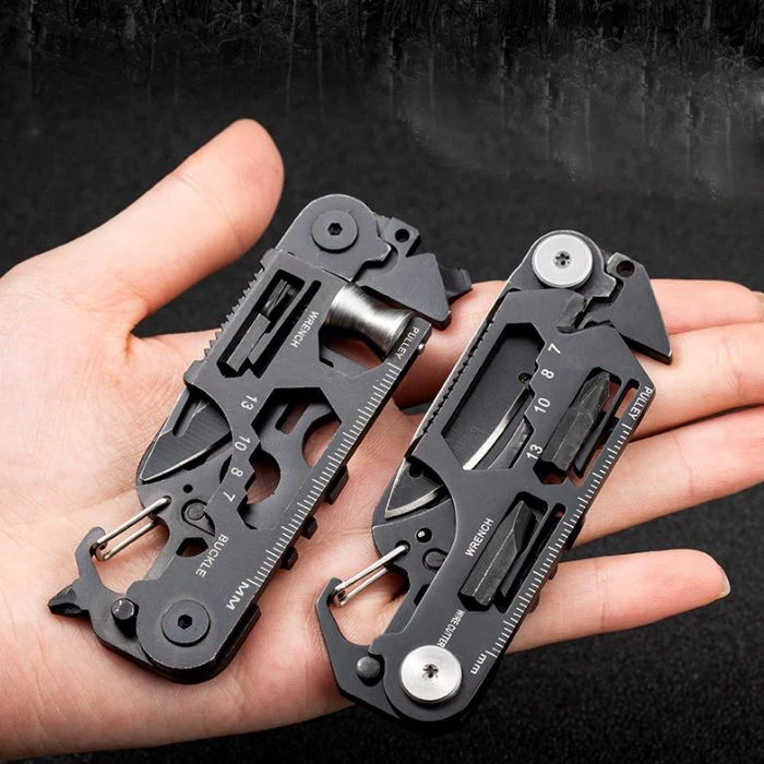Cool Gadgets Stainless Steel Camping 30 in 1 Survival EDC Multi Tools Pocket Knife Folding MIni Tools Card Multi Function Tools