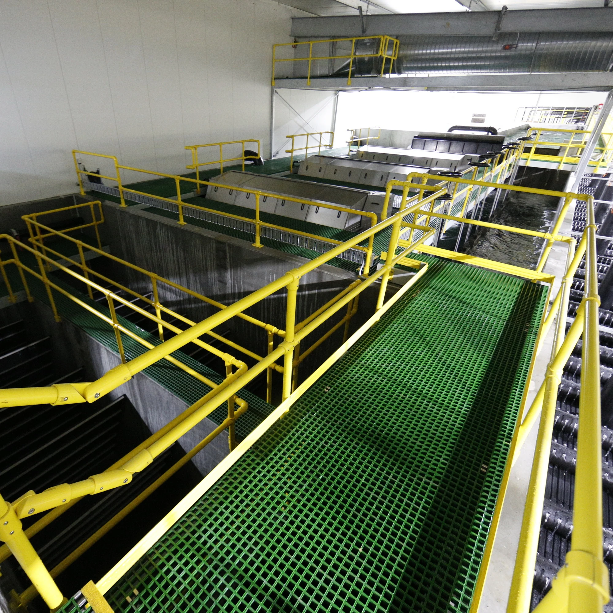 FRP railings, handrails with round tube, fiber pipe