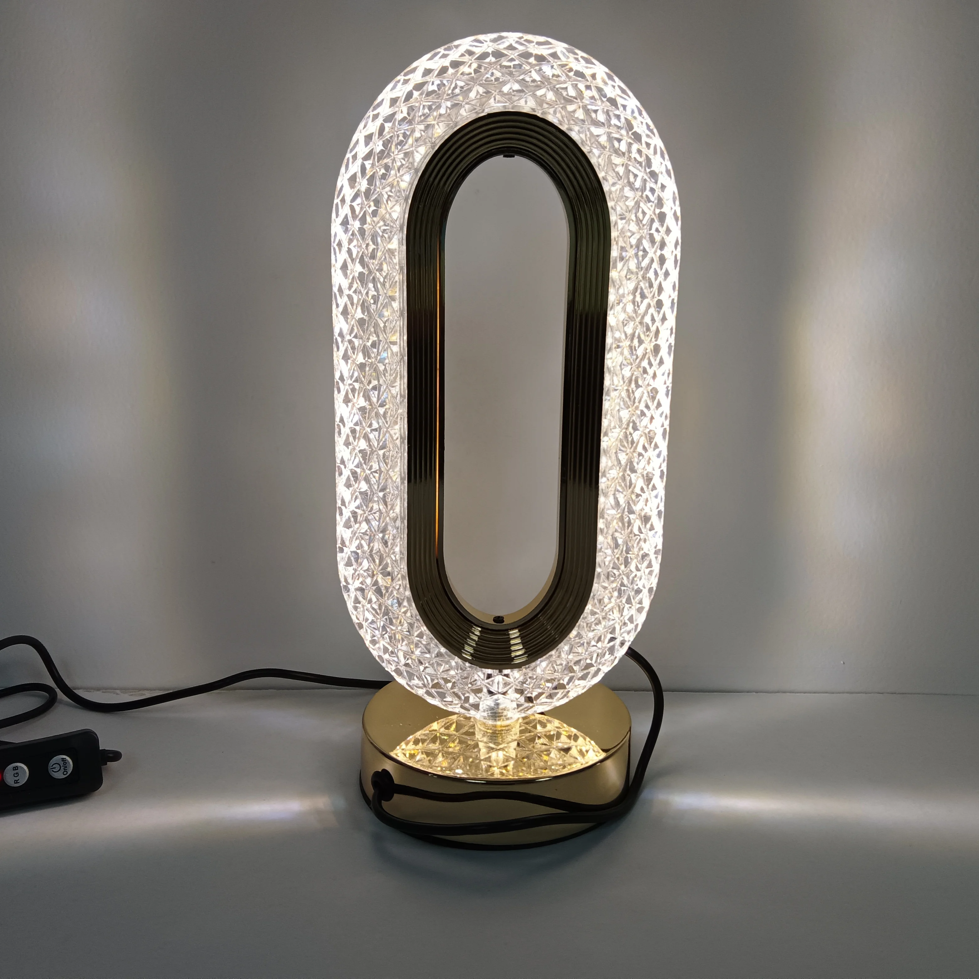 Factory price wholesale 3 Colors Dimmable LED Crystal Table Lamp Romantic Bar Decoration Night Light with USB Charging