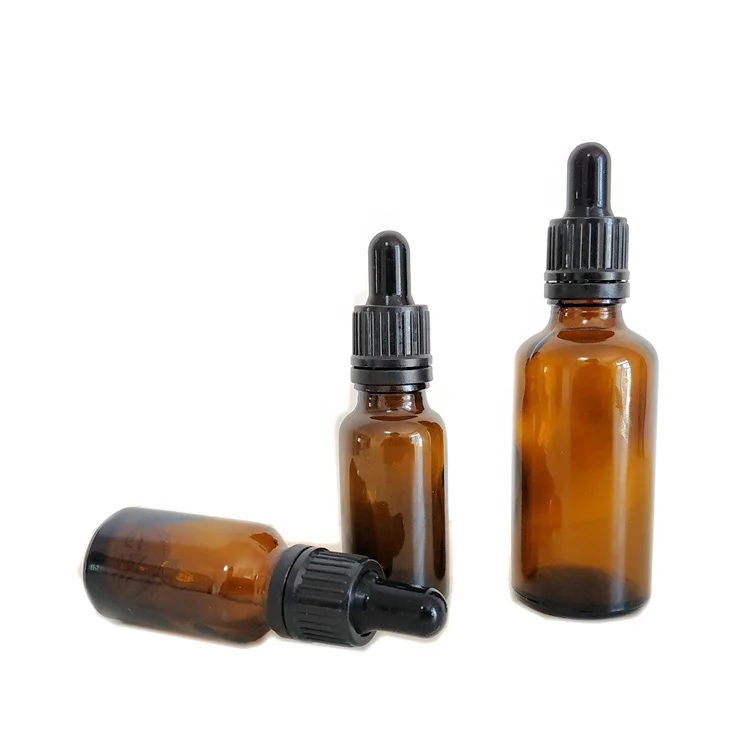 
5ml 15ml 30ml 50ml 100ml CRC Amber Clear Frosted Essential Oil glass Dropper Bottles For Liquid Serum With Pipette CBD Oil 