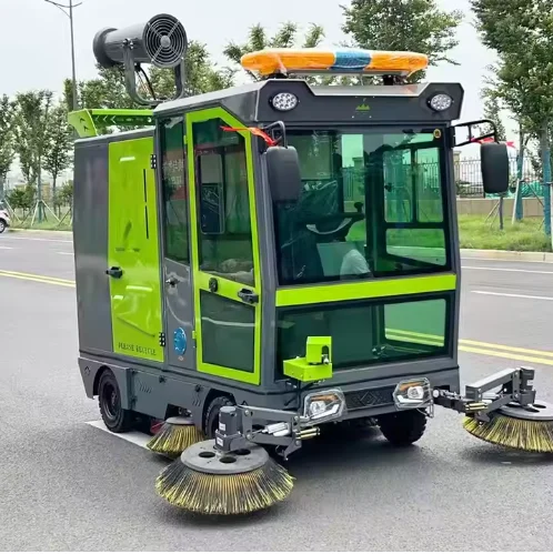 vacuum four wheel steering cleaning street sweeper for road rubbish and dust
