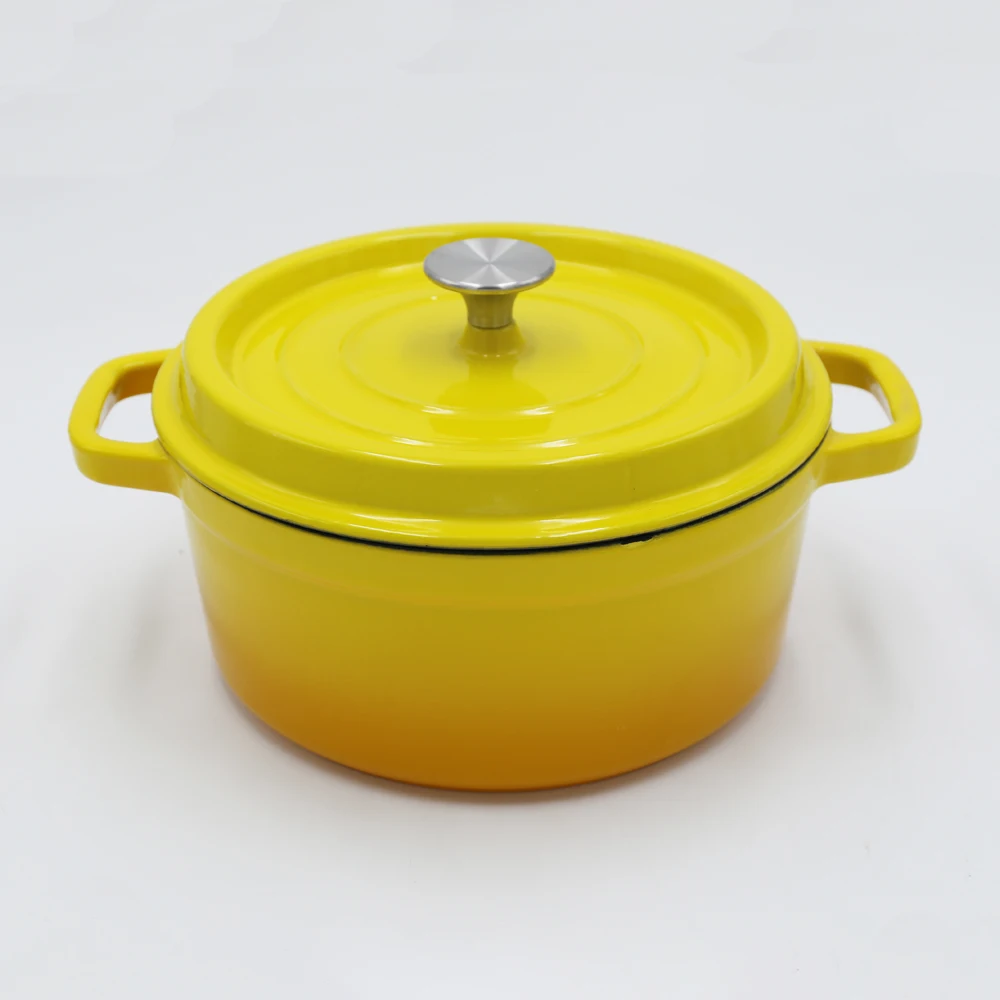 Chuihua  Factory Customized Various Color Set Wholesale Kitchen Enamel Cookwares Cooking Pot Cast Iron Cookware Casserole Set
