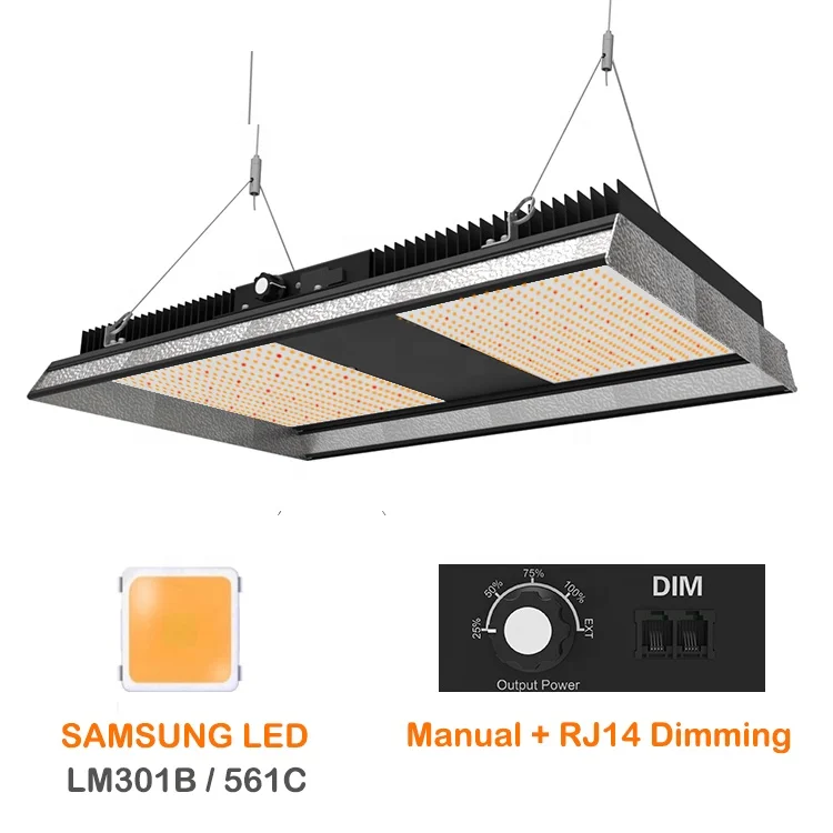 BLE Dimmable 200w 240w 300w Led Grow Light 3x3ft Full Spectrum Grow Lamp for Indoor Plants Veg Bloom Light Hydroponics