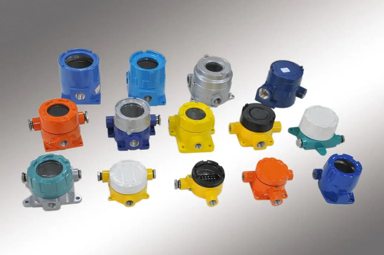 Aluminum die casting enclosure flow meter enclosure