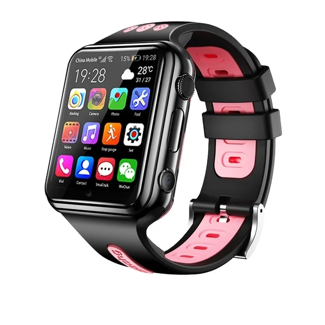 W5 4G GPS Wifi location Student/Kids Smart Watch Phone android system clock app install Smartwatch 4G SIM Card