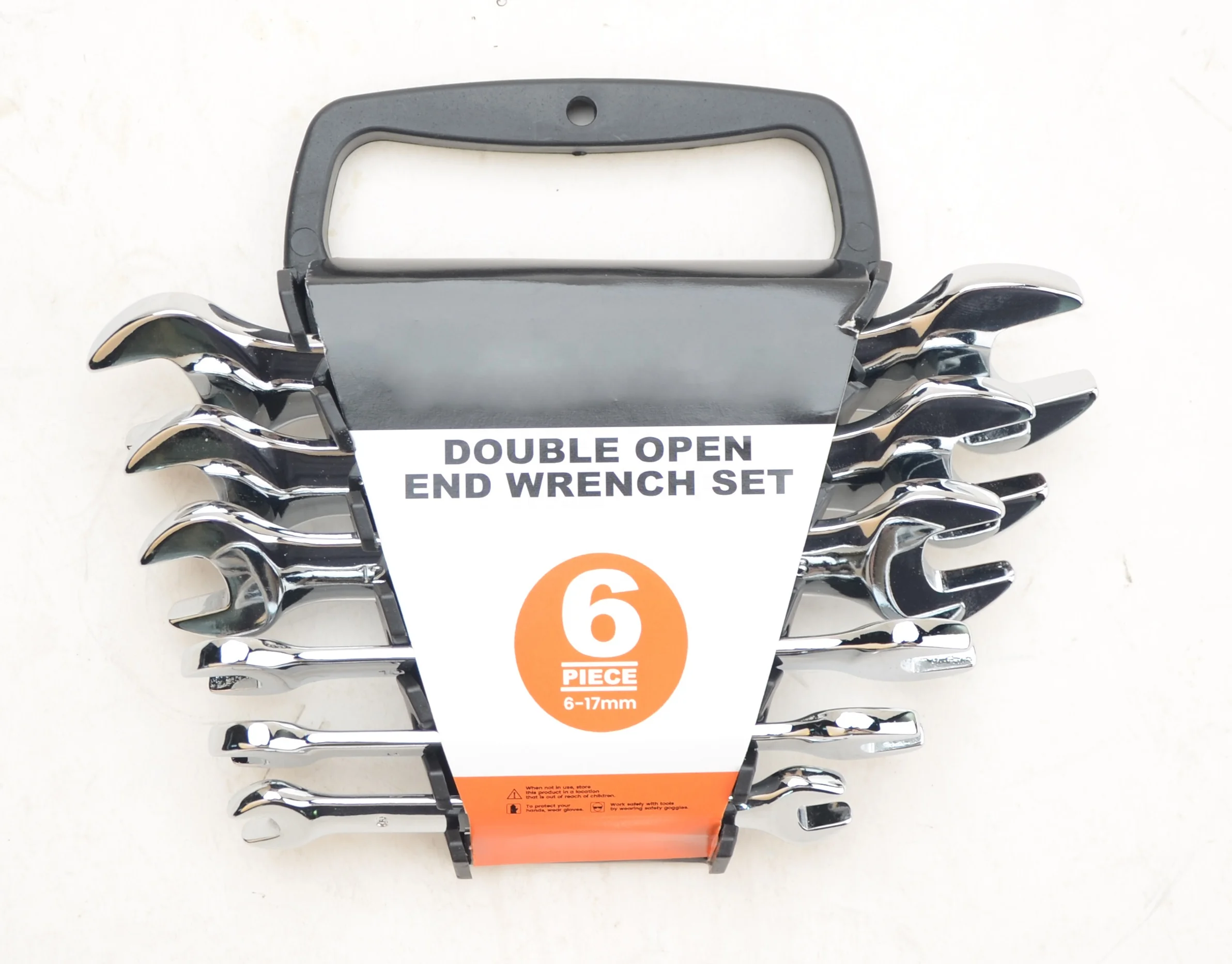 Multifunctional Hand Tools 6PCS 6-17mm Universal Carbon Steel Double Open End Wrench Set Spanner Set