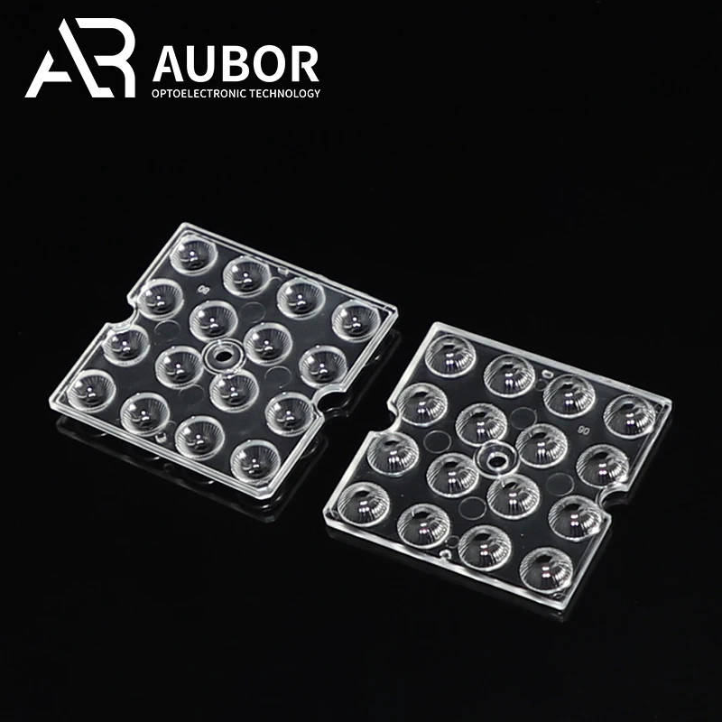 No.1 Optics 50*50mm Led Lens 30 60 90 180 100x65 P50 Degree Smd 3030 16 In 1 Street Light Lens 100 watt Cob Model Outdoor Lens