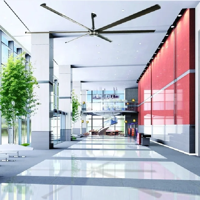 5M Big Industrial PMSM Hvls Fan Brushless Ceiling Fan