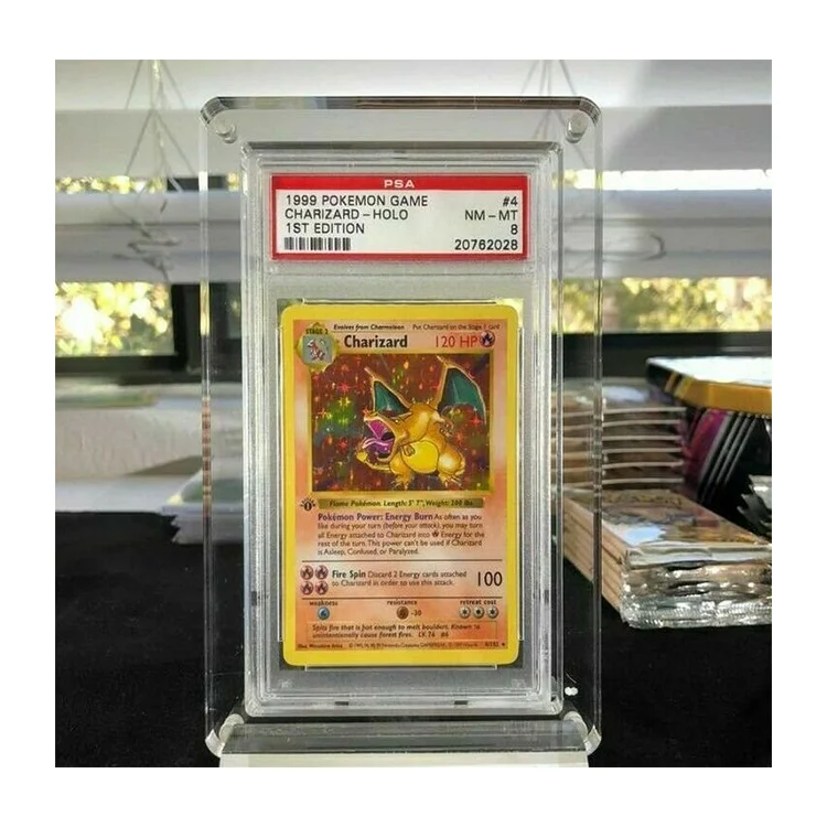 Leshiny 35pt BGS CGC PSA Градуированный прозрачный акриловый Покемон карточный дисплей Yugioh градуированная карточная