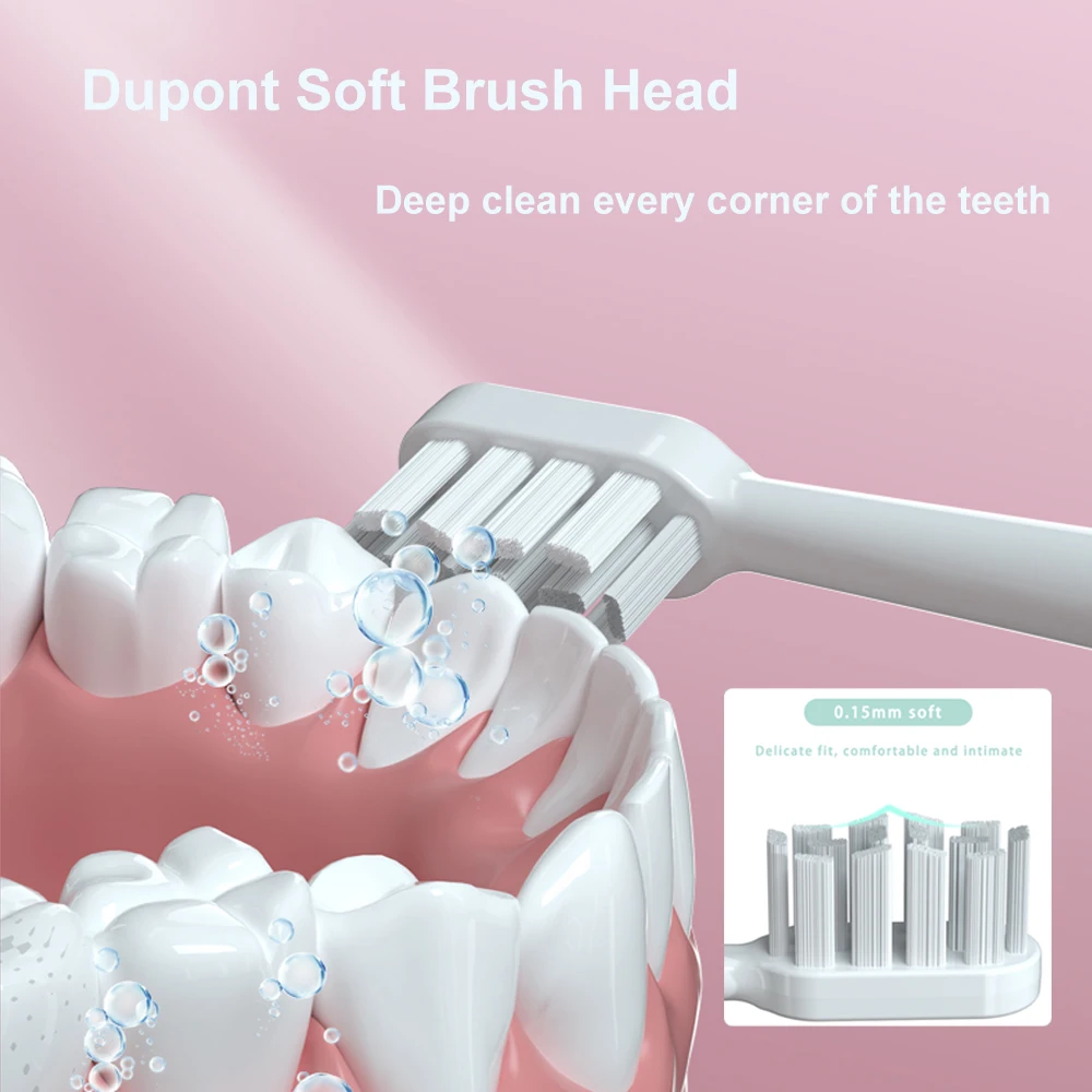 Adult Ultrasonic Electric Toothbrush 5 Modes Powerful USB Rechargeable Tooth Brush Waterproof Automatic OEM Electric Toothbrush