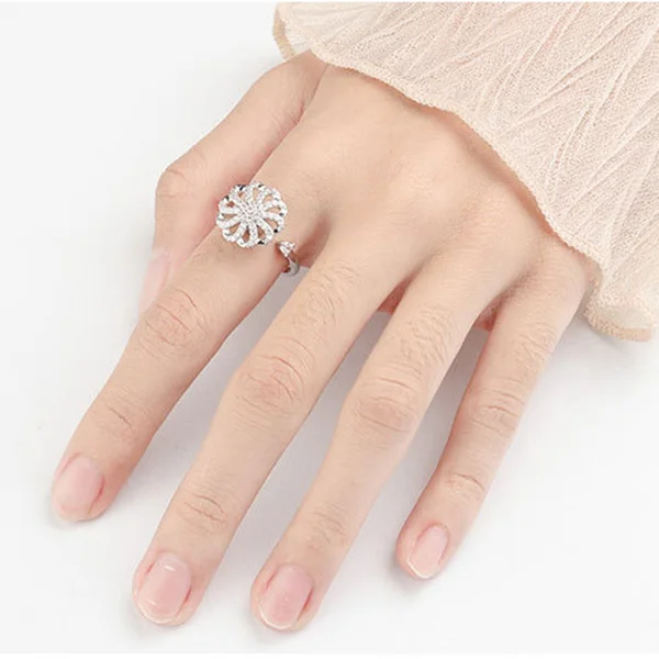 spinning ring Cross-border hot sales can be adjusted to slow the opening anxiety ring fidget ring