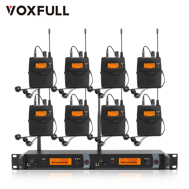 8 channels Stereo DM2000 Wireless Headphones Earphones In Ear Wireless Monitor System