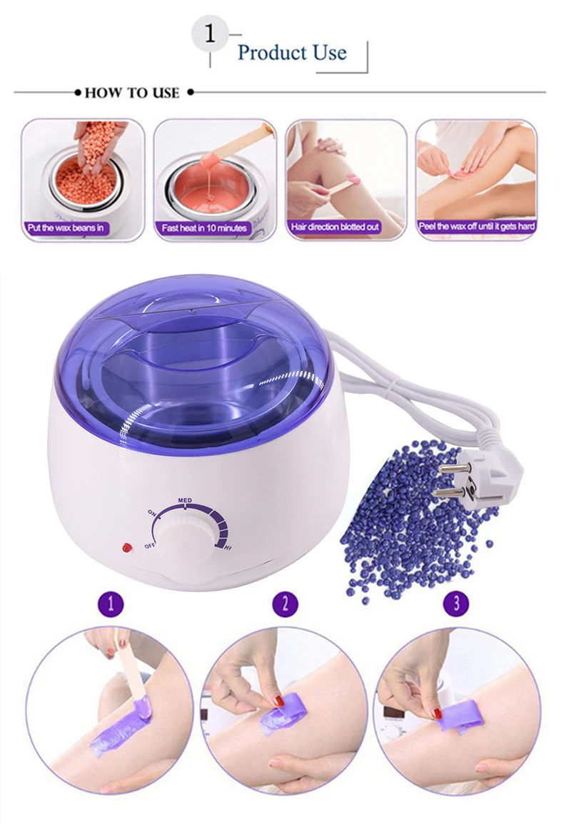 Electric 500cc 200 Warmer personal care hair removal wax melt heater melting pot