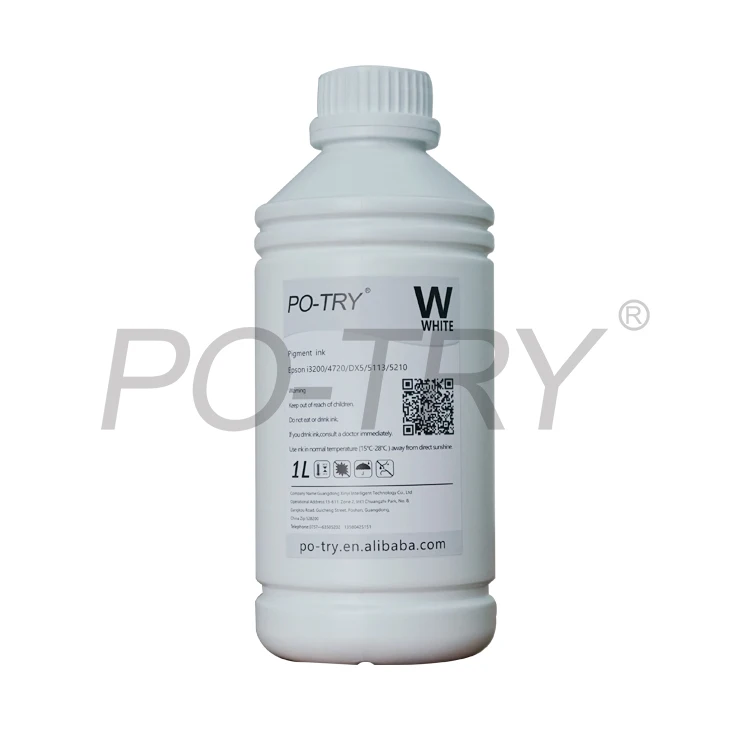 New Design Digital Printing Water Based Textile Pigment Ink White Pigment Ink Cartridge Yellow Pigment Ink For Canon