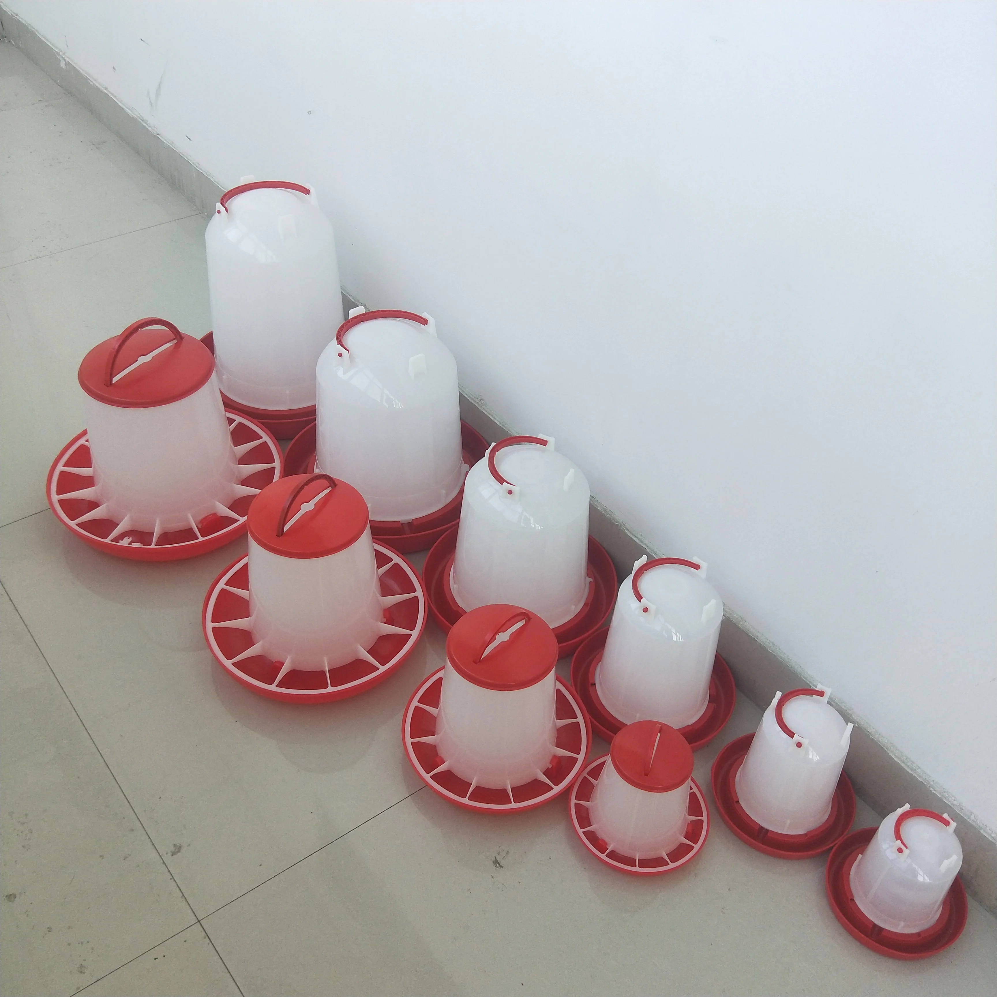 hot sale high quality broiler farm breeder manual animal drinkers poultry waterer drinker 6kg plastic chicken drinker