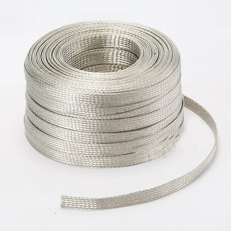 Copper braided wire flexible tinned or bare soft earth braids 0.15 0.1 0.3 0.2 diameter customized