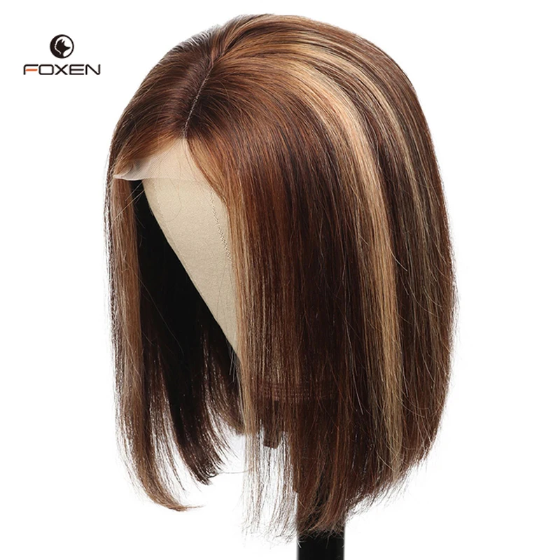 Front Wigs Perruque Highlight Human Hair HD Lace Front Wigs Bob Brazilian Natural Best Seller Ombre Lace for African Women Long