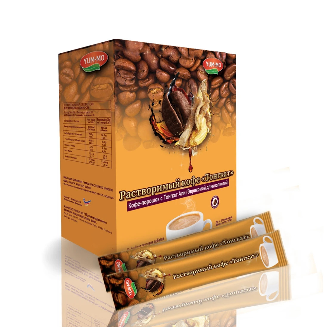 Modern YUMMO Instant Tongkat Cafe Russian With Ganoderma