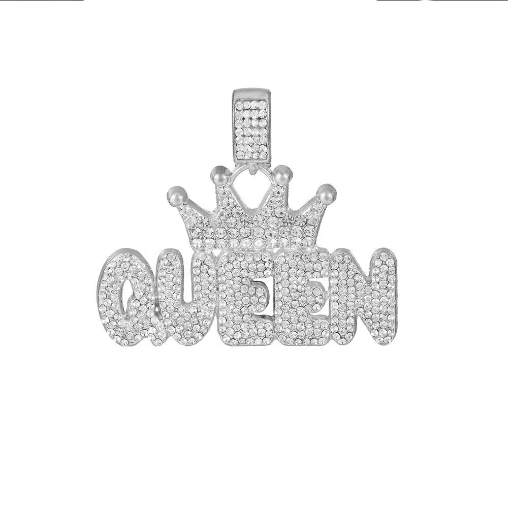 Hip Hop Jewelry Letter Animal Cross Pendant Gold Silver With Rope Tennis Cuban Chain Necklace Customized Wholesale