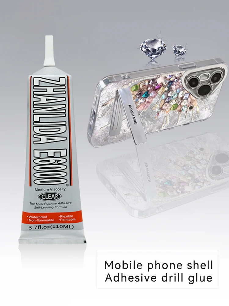 15ml e6000 clear glue multipurpose adhesive for DIY jewelry point drill acrylic glass high viscosity Adhesive