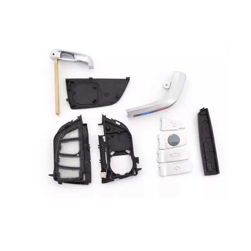 Car Key Case For BMW 1 2 7 Series X1 X5 X6  Series High Quality 4-buttons Key Blank Flip Car Class Remote Key