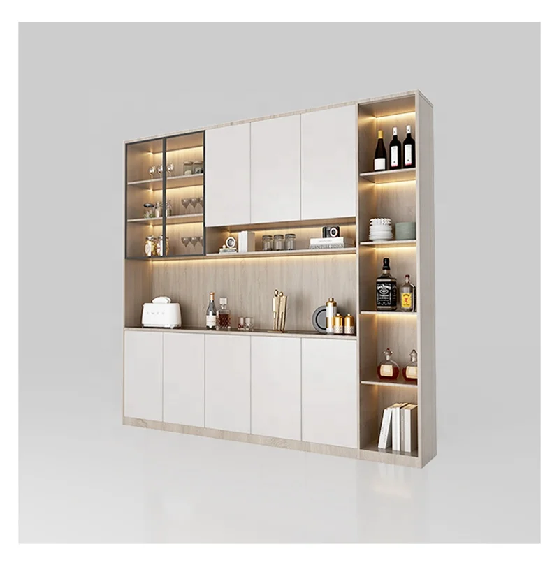 The whole house custom side cabinet wine cabinet against the wall modern simple tea living room dining room cabinet