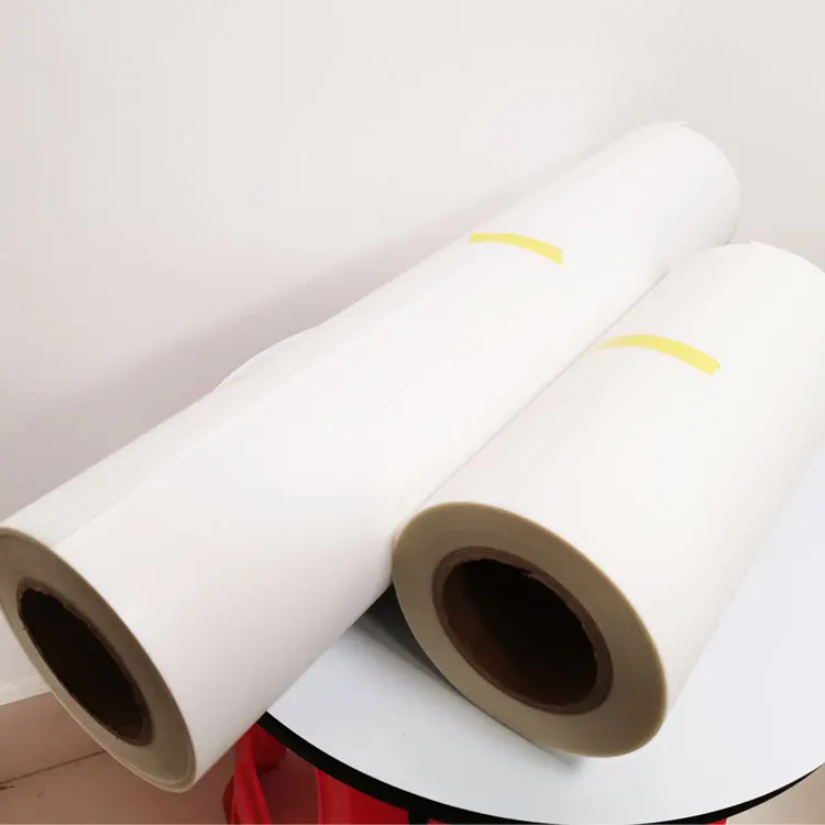 china Supplier A3 or 24in size thermal transfer PET film roll  new DTF film for DTF printer