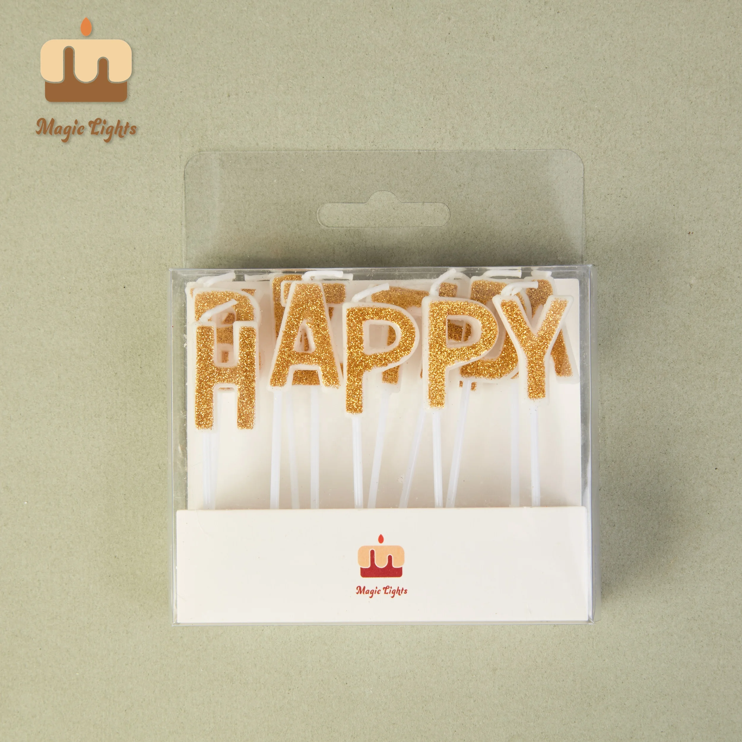 Colorful Glitter Letter Birthday Cake Candle From China