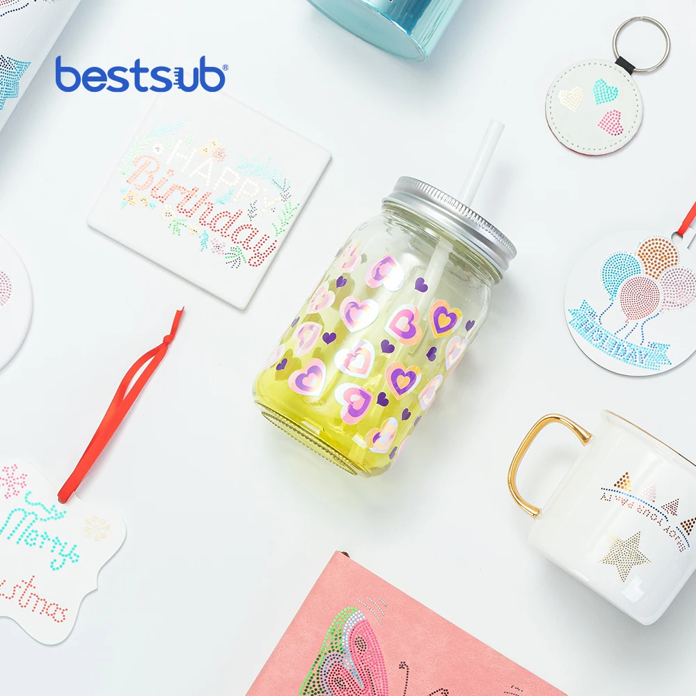 BestSub Wholesale Personalized 8 Sheets Craft Vinyl Assorted Color Changing Adhesive Vinyl Heat Press Transfer Sheets Pack