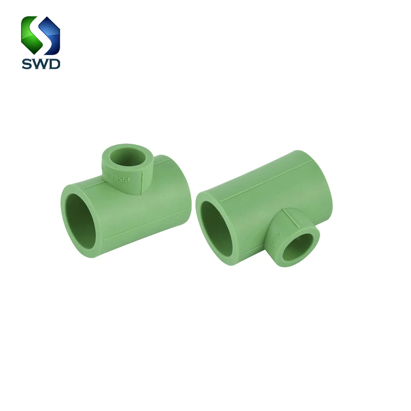 SALVADOR SWD High Quality PPR Brass Stainless Steel Male Tee 20mm 25mm 32mm Pipe Fittings for Hot Water Home Use
