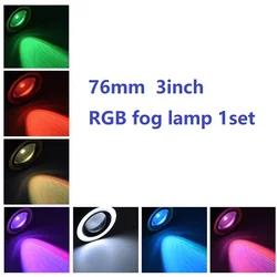 EURS Car LED lens 30W 12V 6000K 76MM 89MM COB angel eye fog light daytime running lights