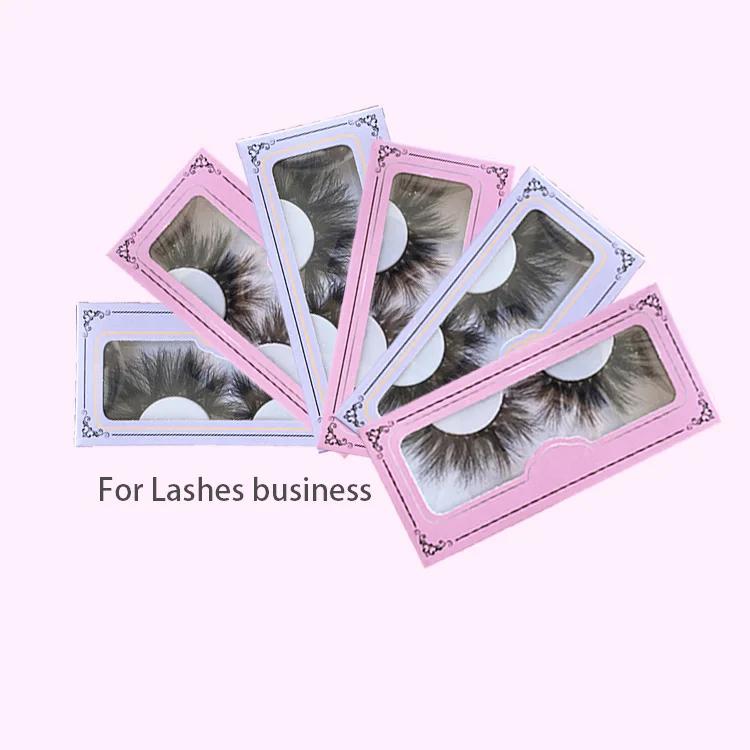 Luxury Light Pink Box for Lashes Mink Lash With Pink Eyelash Box Light Pink Box Window Lash Design