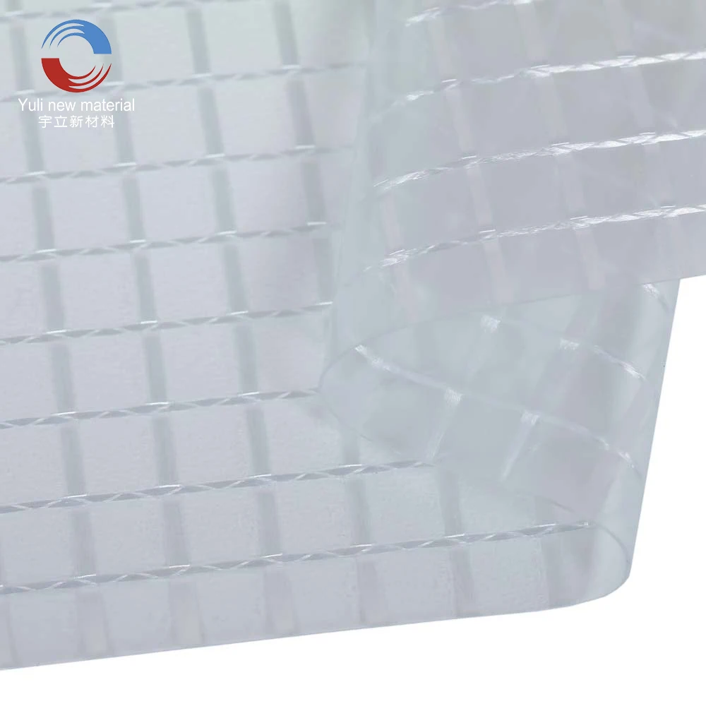 PVC Film + 100% Transparent 25-30 Days Super Clear Vinyl Coated Other Fabric Mesh UV Resistant PVC Tarpaulin Pvc Polyester Plain