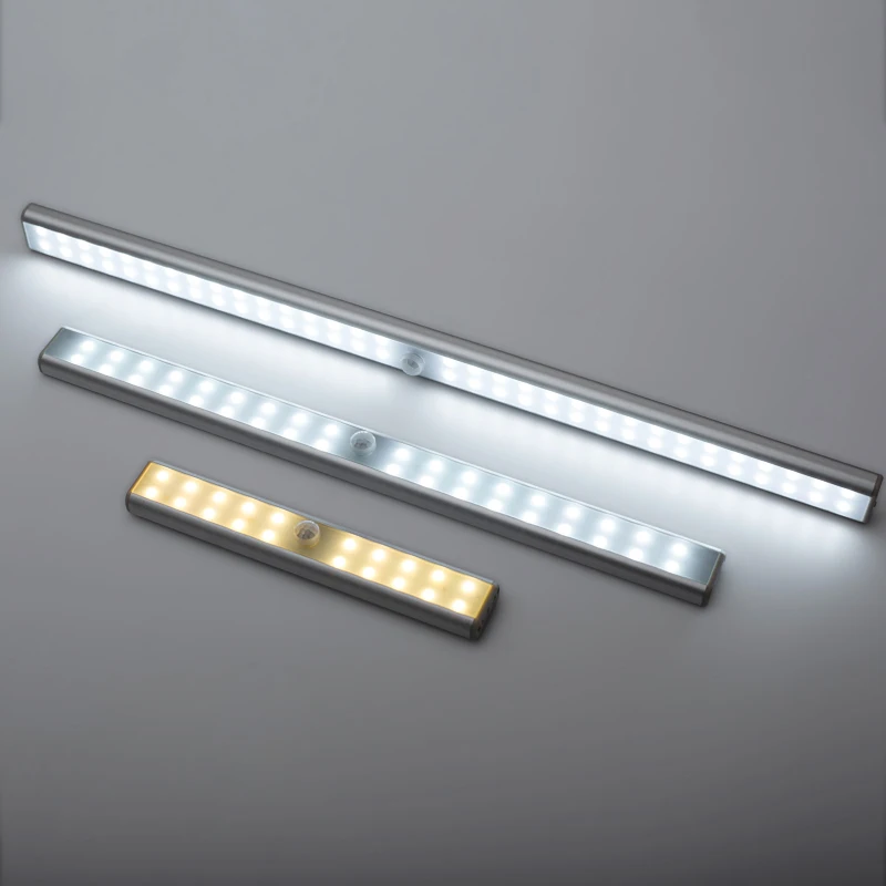 New 36 LED Dimmable USB Wireless PIR Body Motion Sensor Indoor Night Light Cabinet LED Closet Light lamp with Magnetic Str
