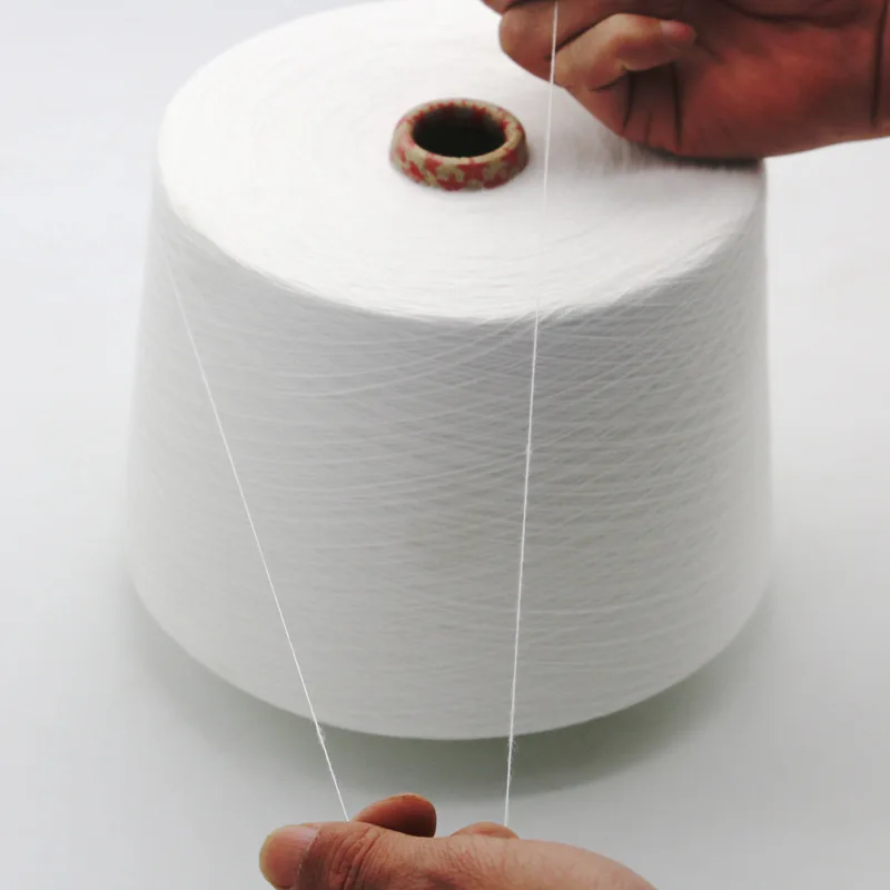 NE10/3 12/4 20/6 100% polyester yarn for weaving ring spun yarn bag closer thread