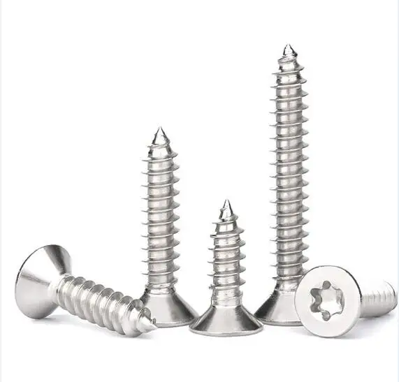 Hot Selling  Stainless Steel Torx Recess Flat Head Self-tapping Screws