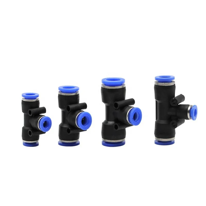 
PEG10-6 Plastic Pneumatic Parts Tee Type Quick Connectors 6mm to 10mm T Shaped Air compressor Hose Fittings 3 Ways Pipe Coupler 