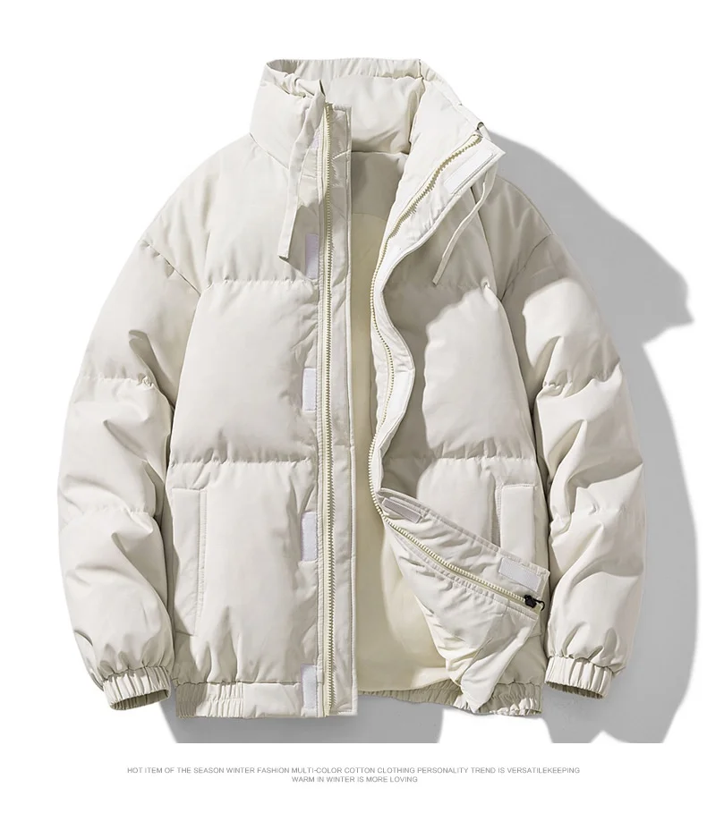 Custom Winter Puffer Jacket  Men Stand Collar Casual Outwear High Quality Coats 85% Duck Down Padded Men Jacket
