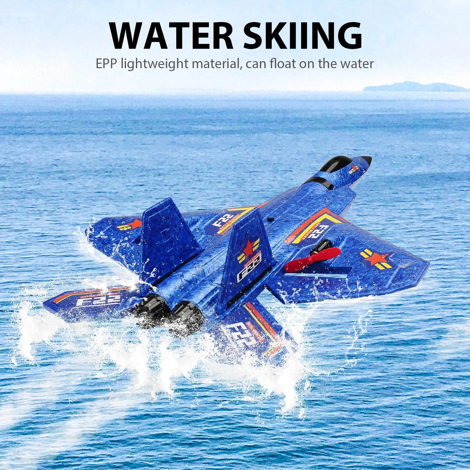 EPP La vela F22 Waterproof Amphibious Foam Glider Unbreakable Fixed Wing Ultralight Aircraft Model Rc Plane Airplane Toy