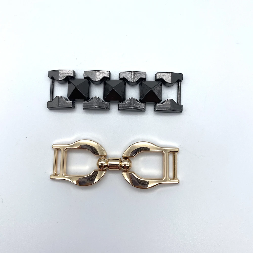 Wholesale Factory Customize Accessories Metal Zinc Alloy Chain Buckle For Shoe Decoration
