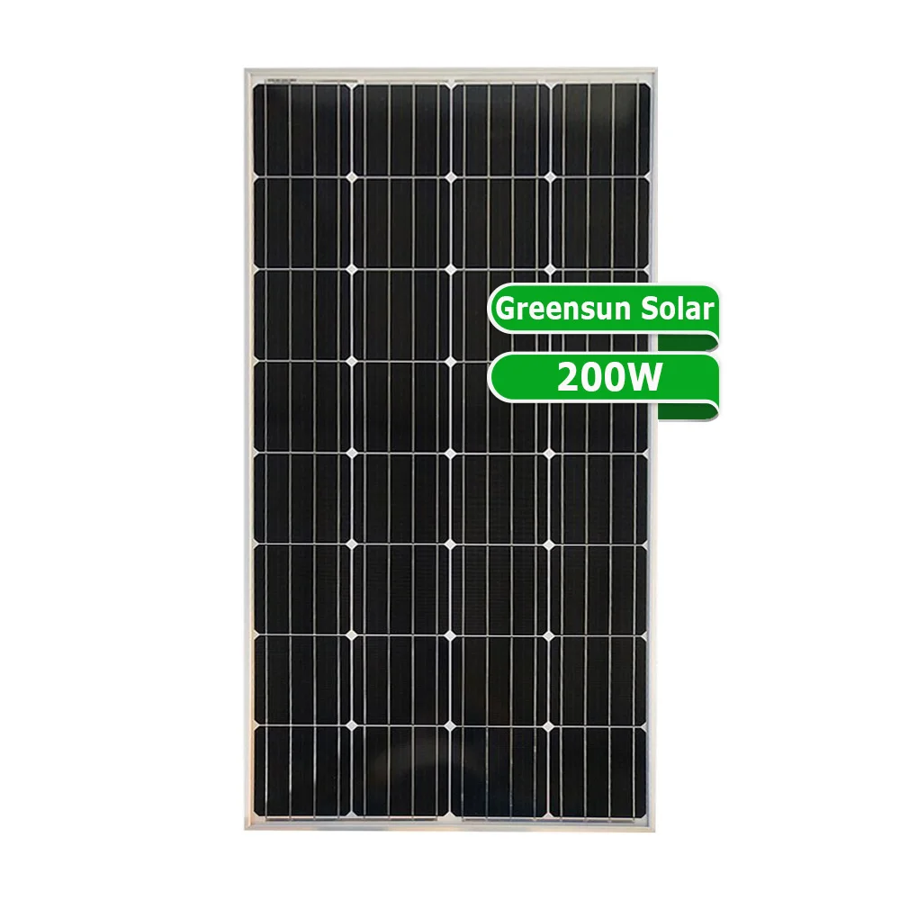 Greensun 25 лет гарантии 36 ячеек моно 180 Вт 190 200 солнечные панели pv цена 5BB солнечная панель