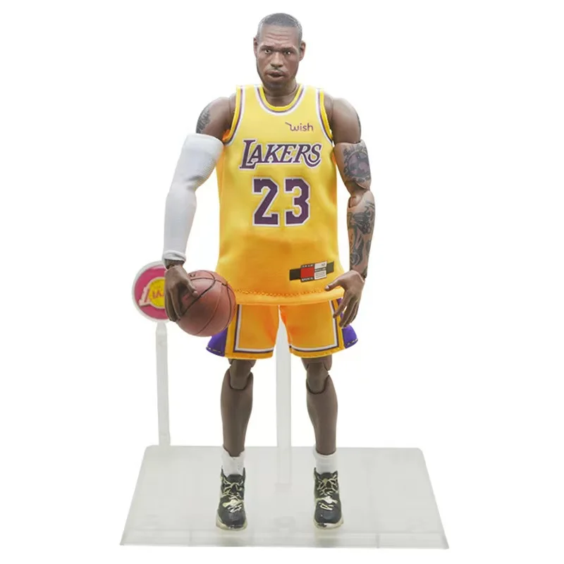 ASQ Basketball star NBA Los Angeles lakers 1/9 LeBron James no. 23 model color box figure toy