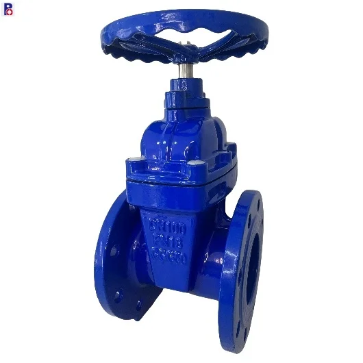 DIN F4 GGG50 корпус 2Cr13 стержень PN16 DN100 ручка колпачок колеса ручной Не поднимающийся шток резиновый уплотнительный запорный клапан