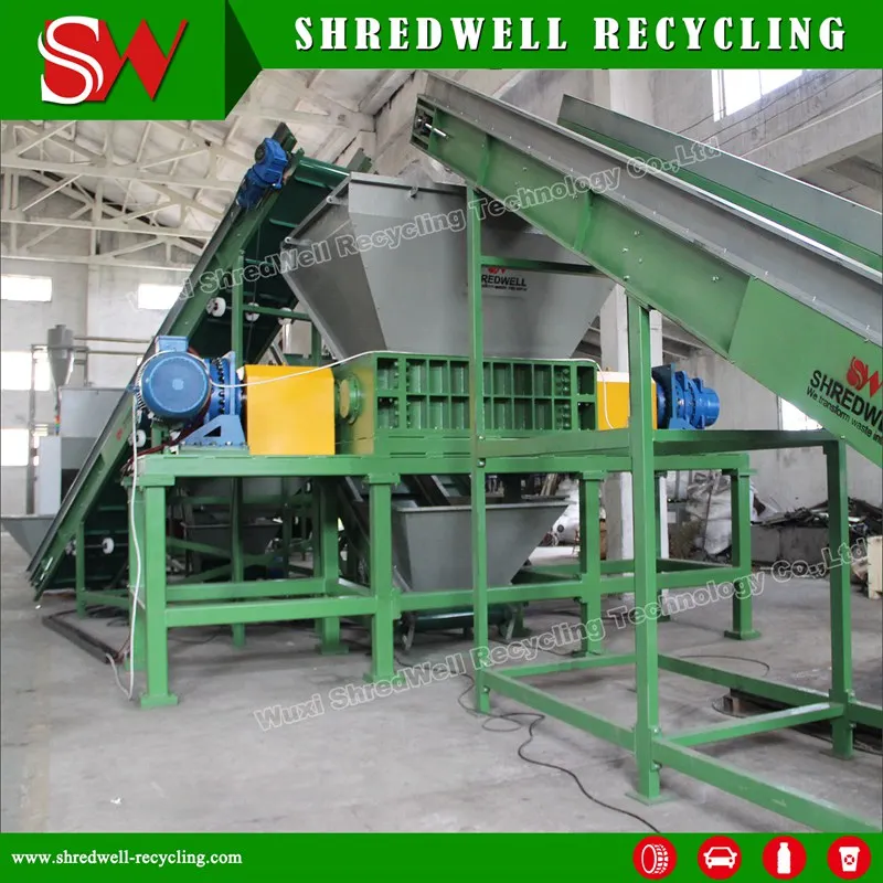 Shredwell Manufacturing New Type Tire Recycling Plant to Shred Different Scrap Tires