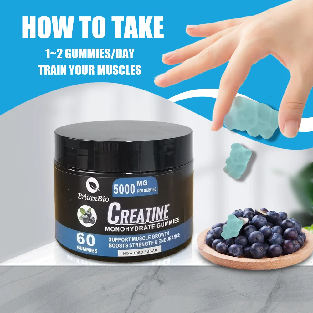 5000mg OEM Sport Nutrition Supplement Creatine Monohydrate Powder Creatine supplement creatine gummies 5g