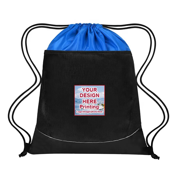 designer Wholesale custom promotional Backpack Gym mens drawstring  backpack with your logo