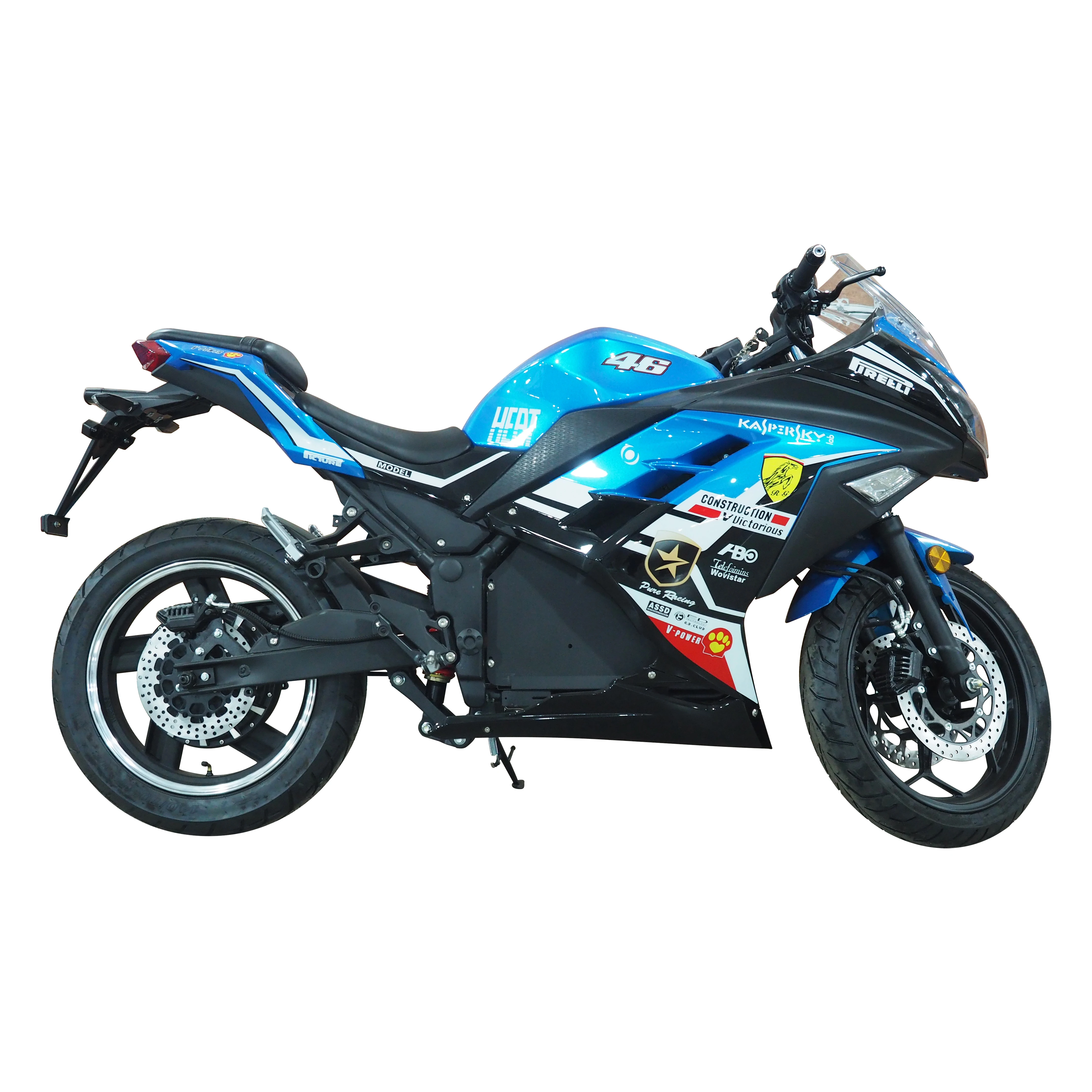 High 5000W 40Ah efficient motor bikes for sale 72v electric motorcycle manufacturer in china